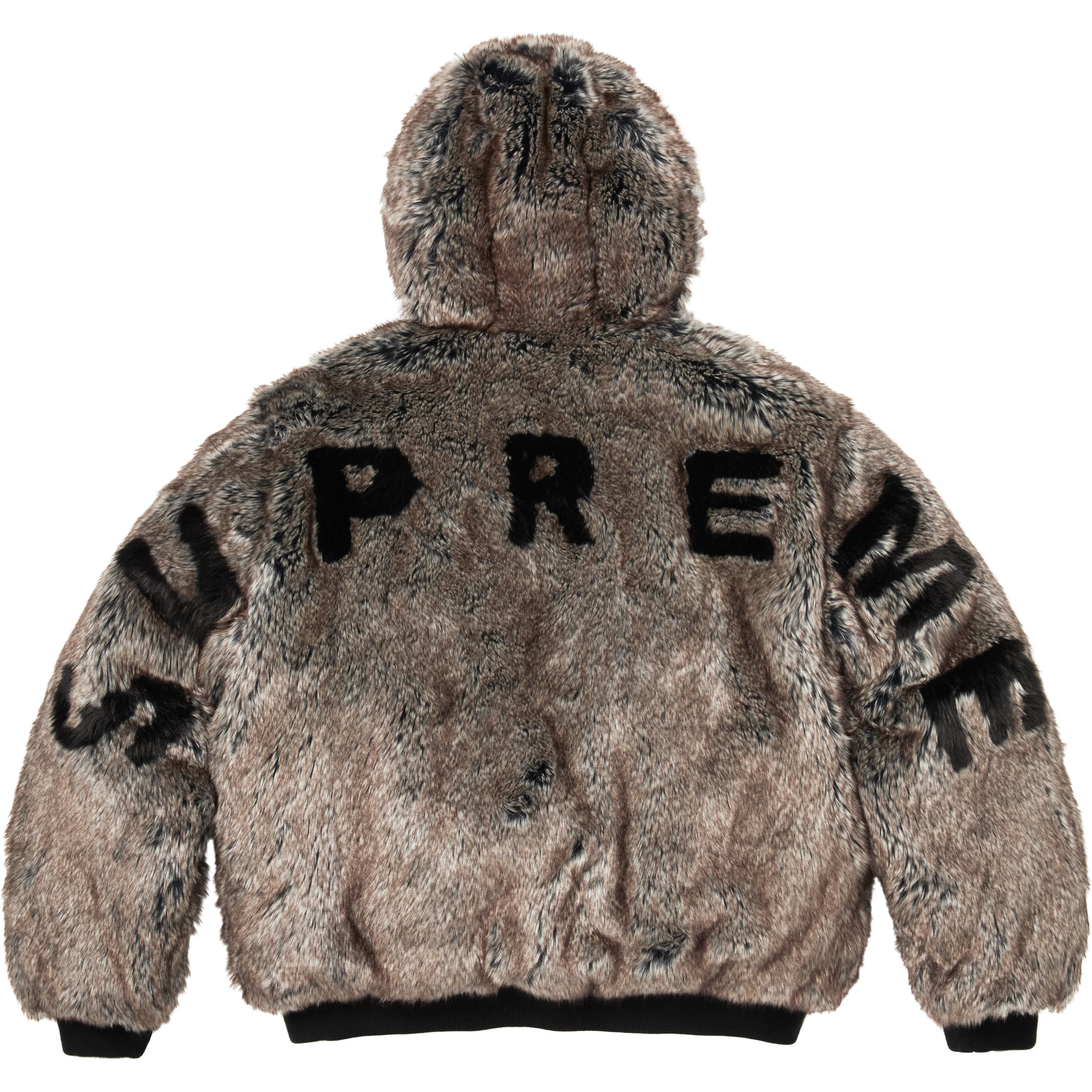 Reversible Faux Fur Hooded Work Jacket view 18